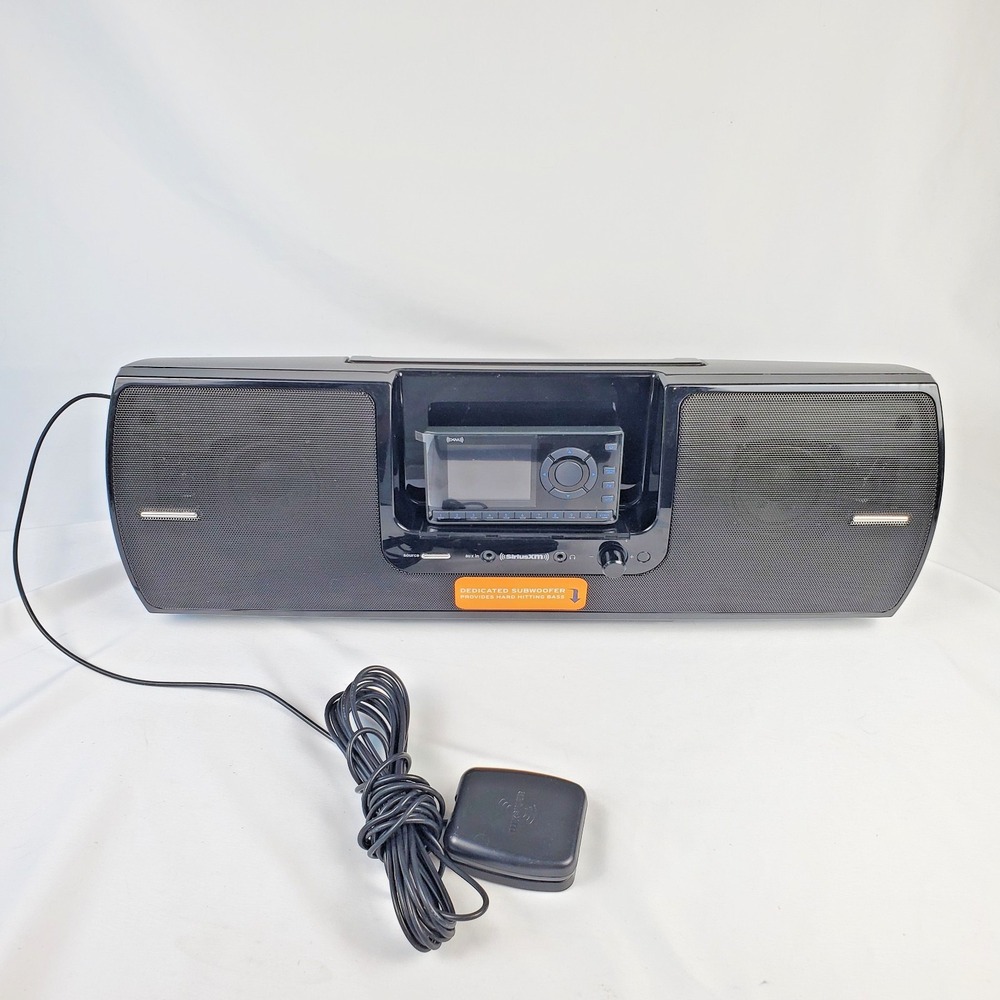 SiriusXM Satellite Radio Portable Speaker/Boombox with Antenna - TESTED
